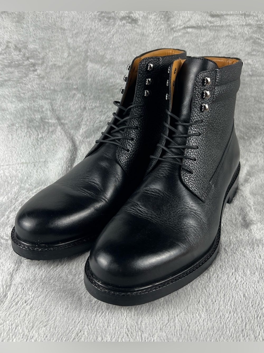 Beckett Simonon Oscar Boots Mens US Size 11 Black Full Grain Leather Handcrafted
